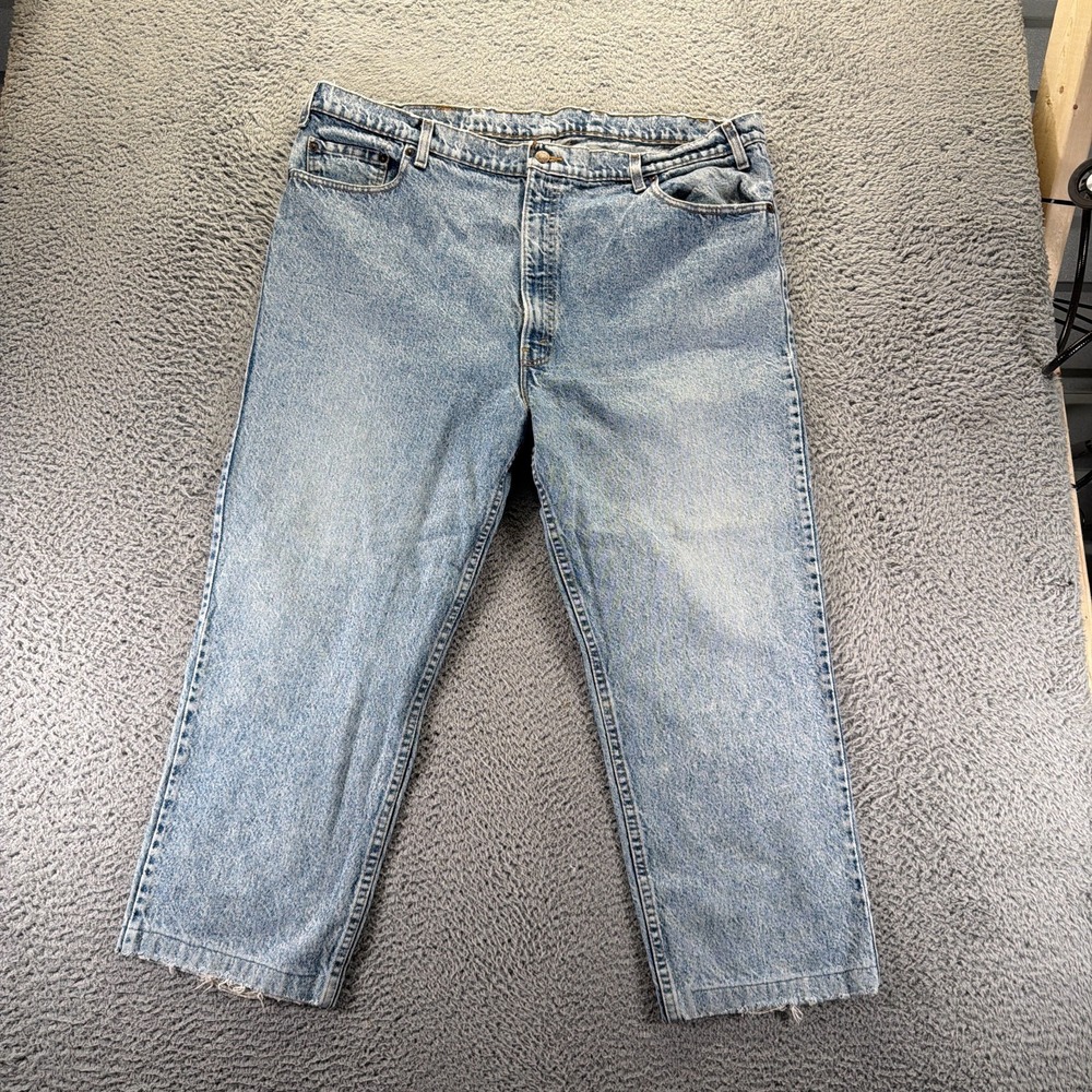 Vintage Levi's 540 Jeans Men 46x30 Blue Cotton Denim Straight Faded Workwear USA